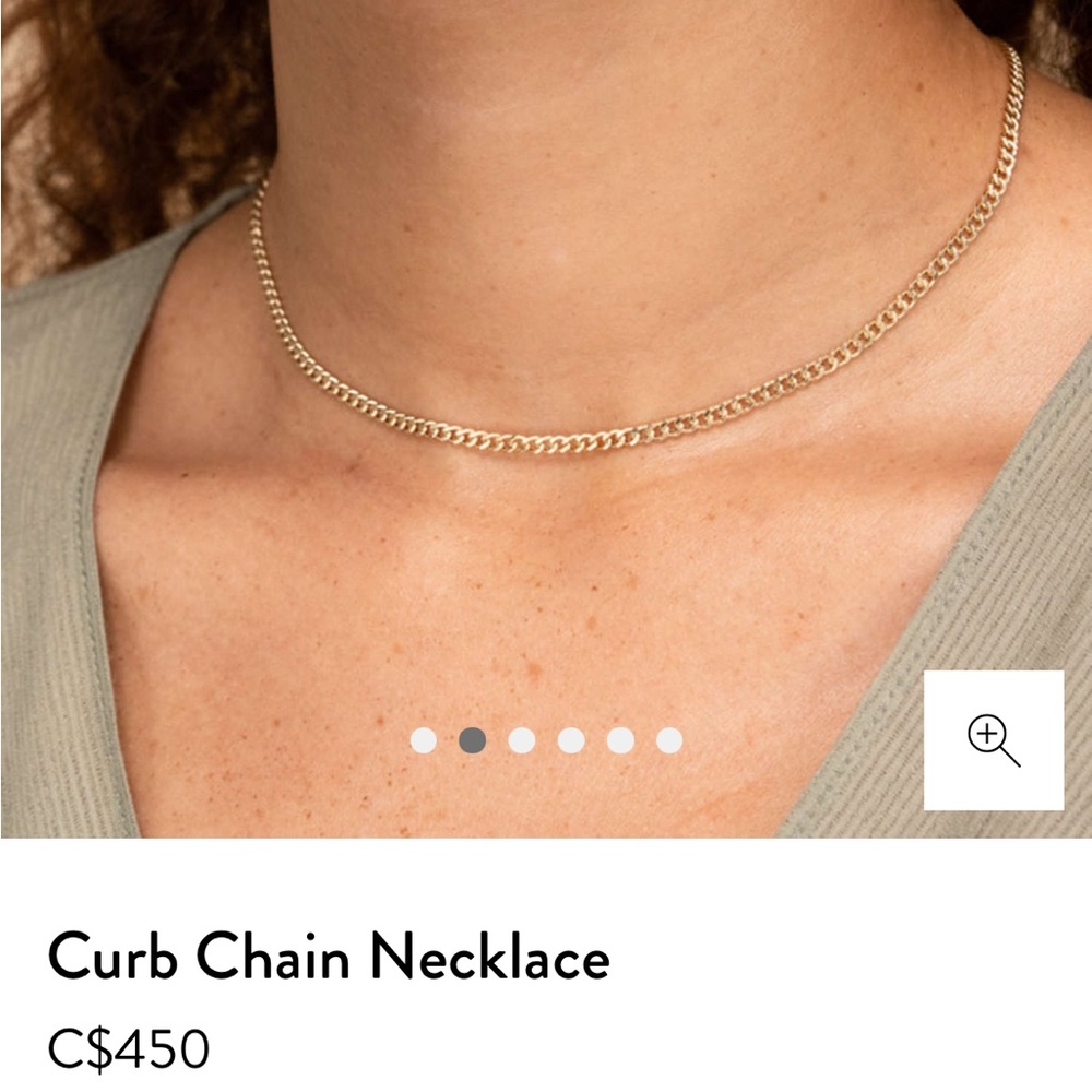Mejuri curb chain necklace